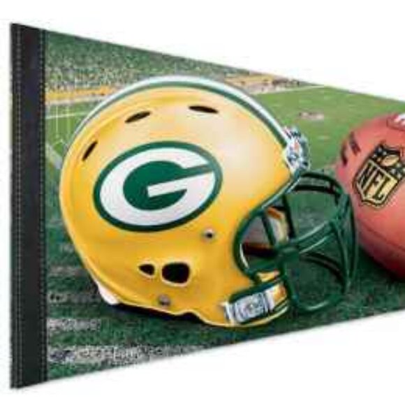 Green Bay Packers Premium Pennant - 12" X 30" NFL Official - Picture 2 of 4